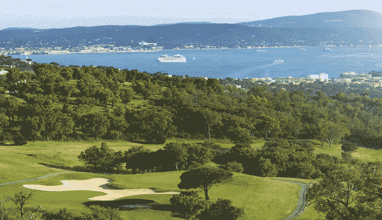  Golf Bluegreen Sainte-Maxime Saint Tropez méditerrané vue panorama golf bord de mer