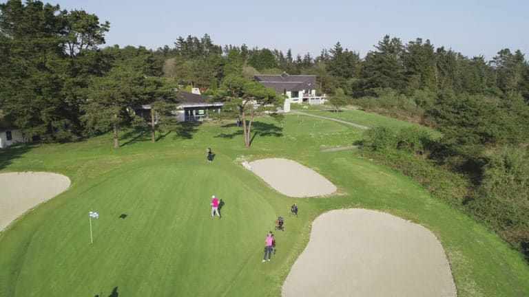 Brest Iroise Brittany Pole golfowe z lotu ptaka