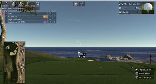 parcours de golf virtuel