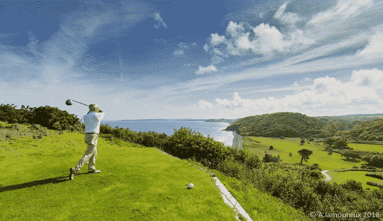 golfeur driver Golf de Pléneuf-Val-André