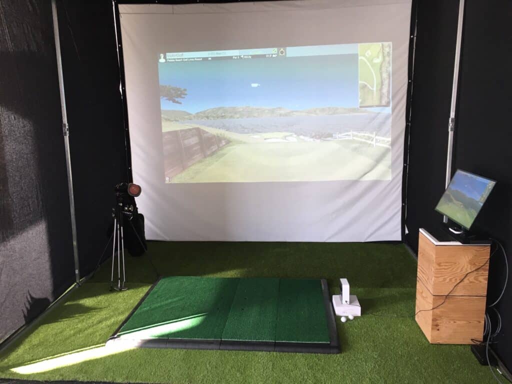 Golf sur simulateur