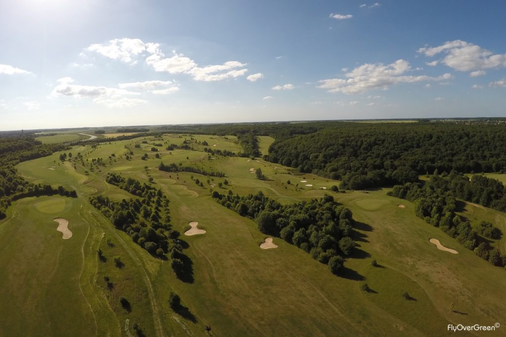 Golf Evreux Vue aerienne Normandie parcours de golf 18 trous