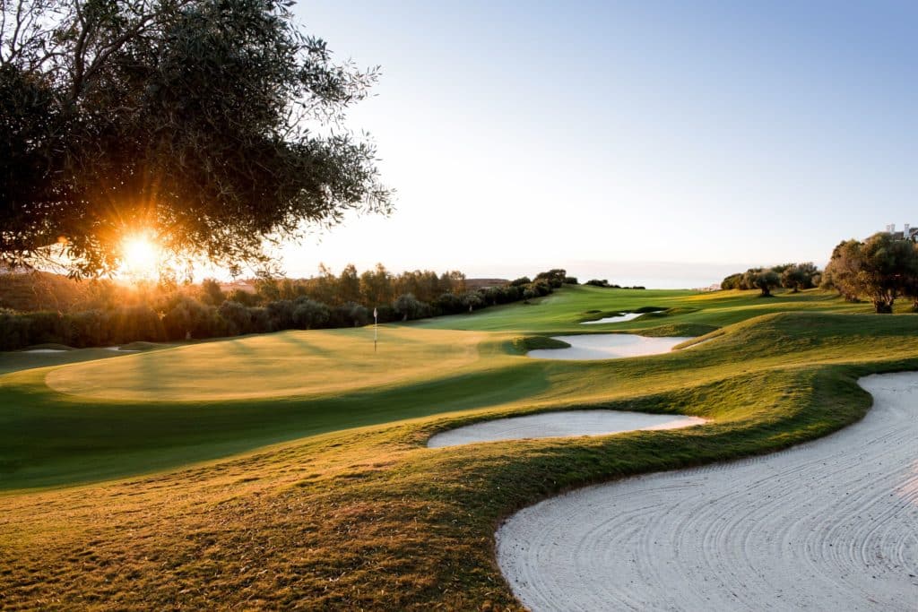 Finca Cortesin Casares, Espagne hotel golf & Spa Parcours green fairway bunker jouer golf