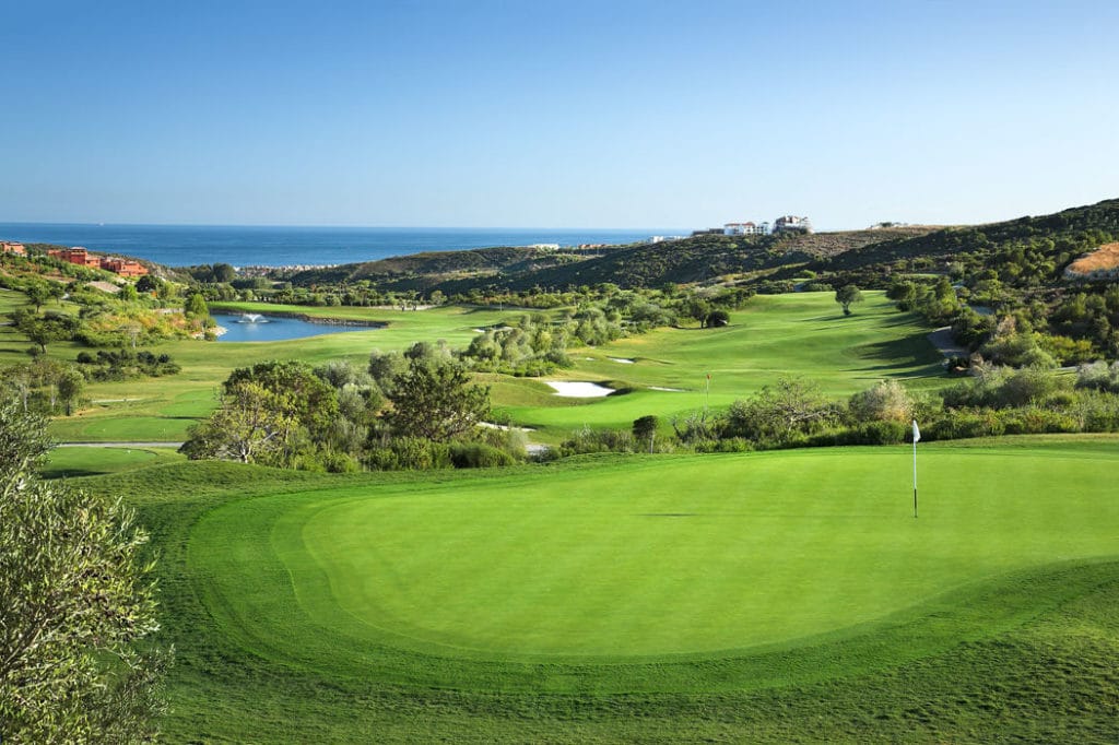 Finca Cortesin Casares, Espagne hotel golf & Spa Vue mer Parcours de golf 18 trous