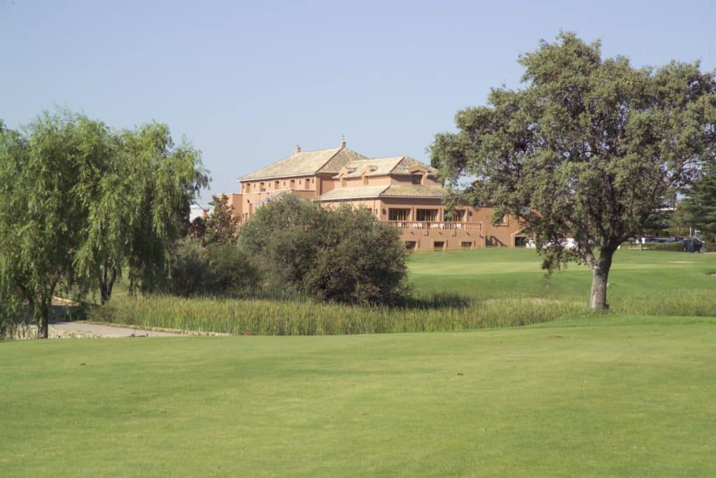 Golf La Dehesa Villanueva de la Canada- Madrid, Spain Espagne Club-House