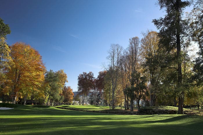 Vidago Palace Golf Course Vidago, Portugal Parcours de golf boisé en automne