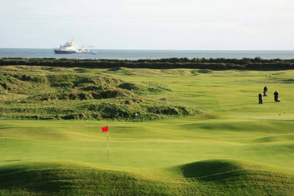 Arklow Golf Club Vue mer parcours de golf irlande