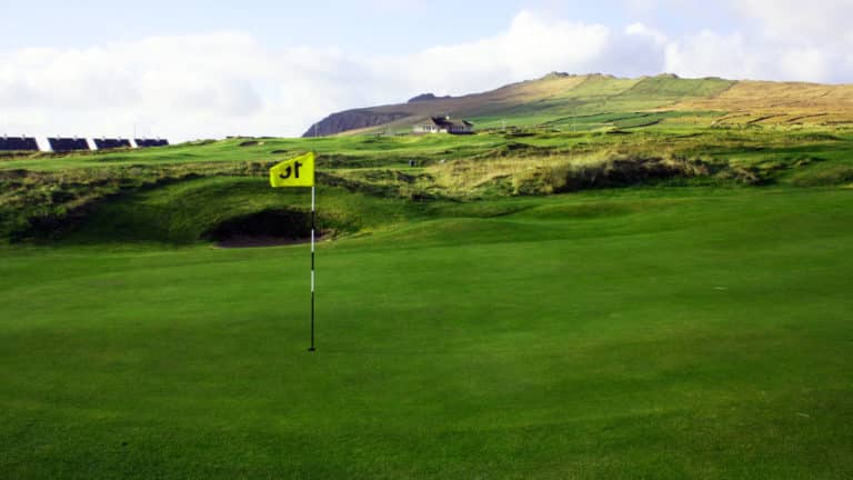 Ceann Sibéal Dingle Links Golf Club green du 18