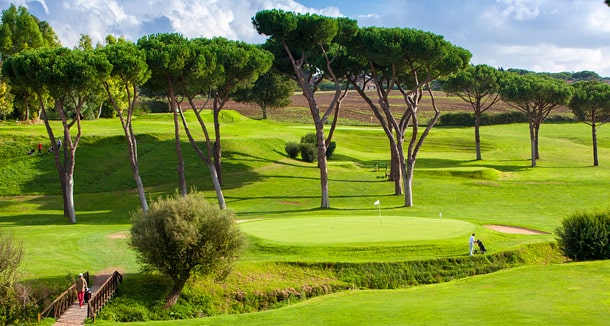 Circolo del Golf Roma Acquasanta Jouer golf Proche Rome vacances italie