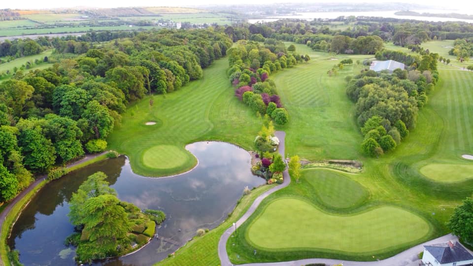 Fota Island Resort Cork, Ireland vue aerienne du parcours voyage golf