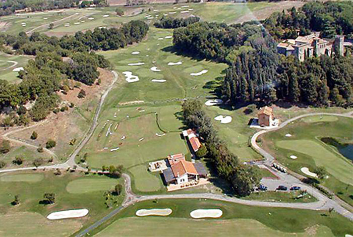 Golf Club Parco di Roma Vue aerienne du parcours de golf