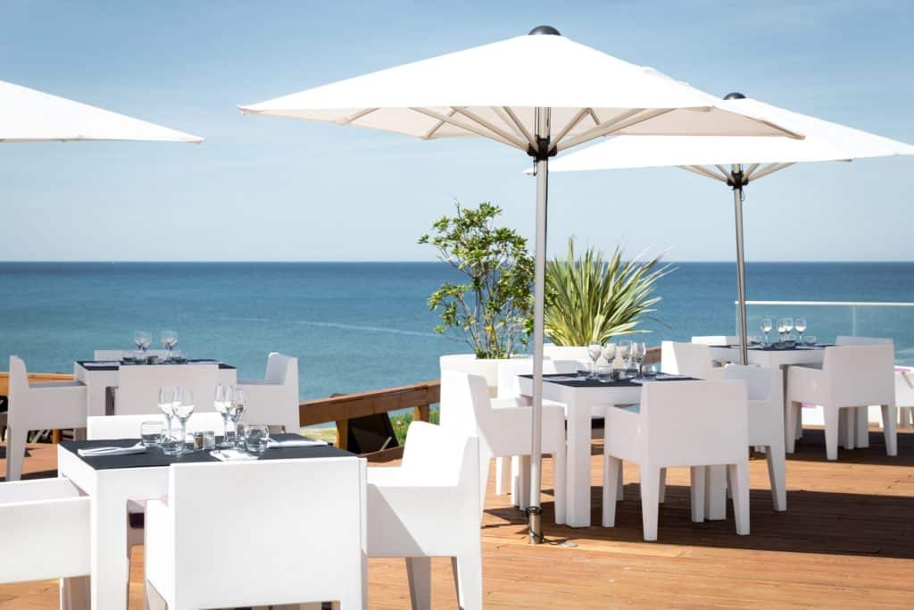 Le Grand Hôtel de la Plage Terrasse Restaurant Mer Ocean Vacances Landes Golf