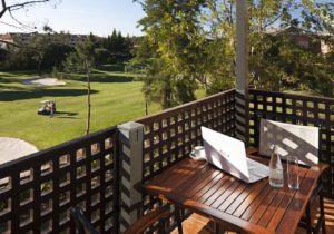 DoubleTree by Hilton Islantilla Beach Golf Resort Terrasse balcon vue sur le golf