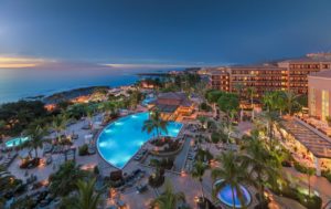 H10 Costa Adeje Palace Coucher de soleil mer hotel vacance sejour golf voyage