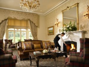 Hôtel Trump MacLeod House & Lodge, Scotland Salon cheminee