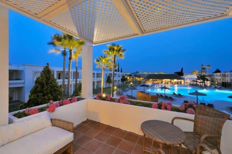 Hôtel Vincci Resort Costa Golf coucher de soleil piscine vacances