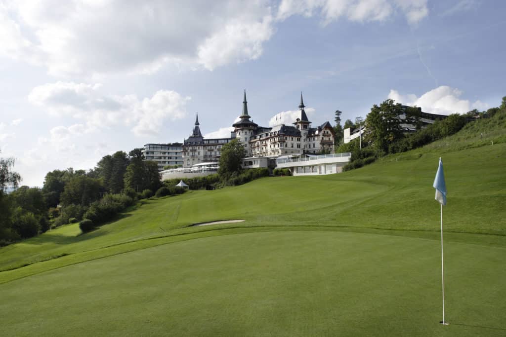Dolder Golf Club Zurich green du trou 1