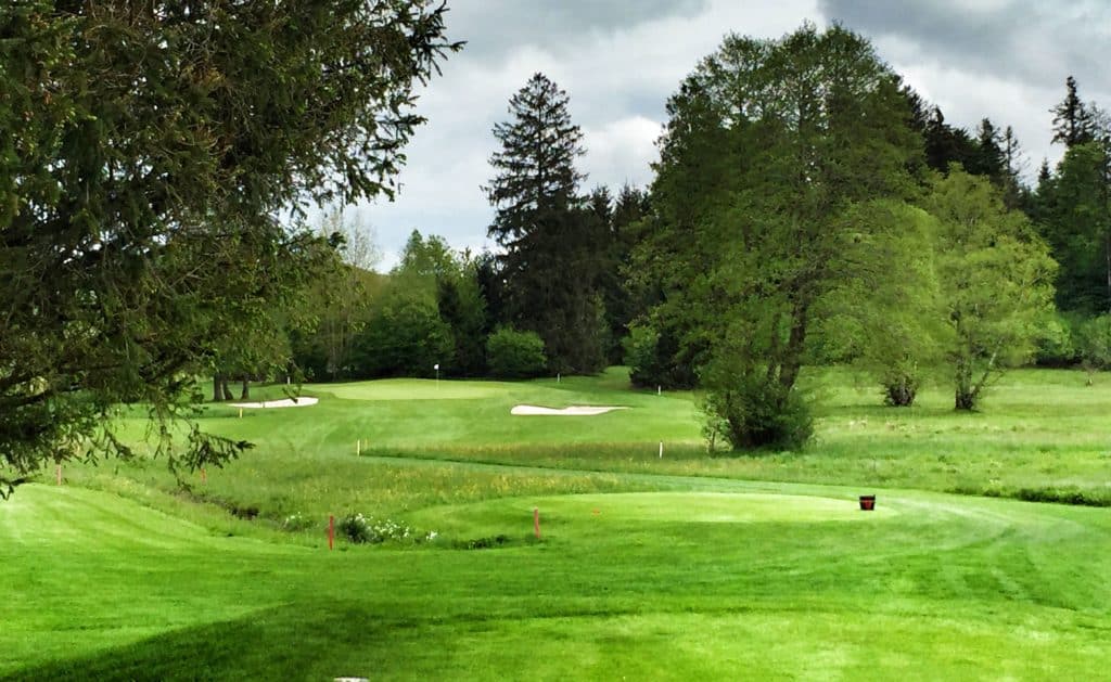 Golf and Country Club Schonenberg trou Par 3 bois arbres