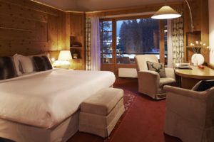 Hotel Waldhuus Davos Chambre vue montagne lit double