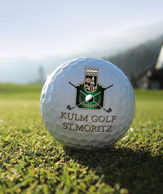 Kulm Golf Saint Moritz bale de golf logoté